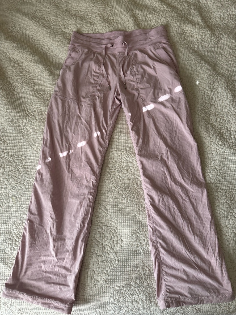 lululemon athletica Light Pink Drawstring Track Pants